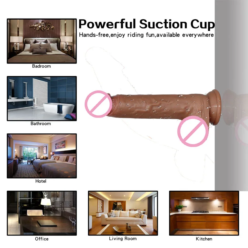 Реалистичный фаллоимитатор на ощупь мягкие фаллоимитаторы Анальный большой