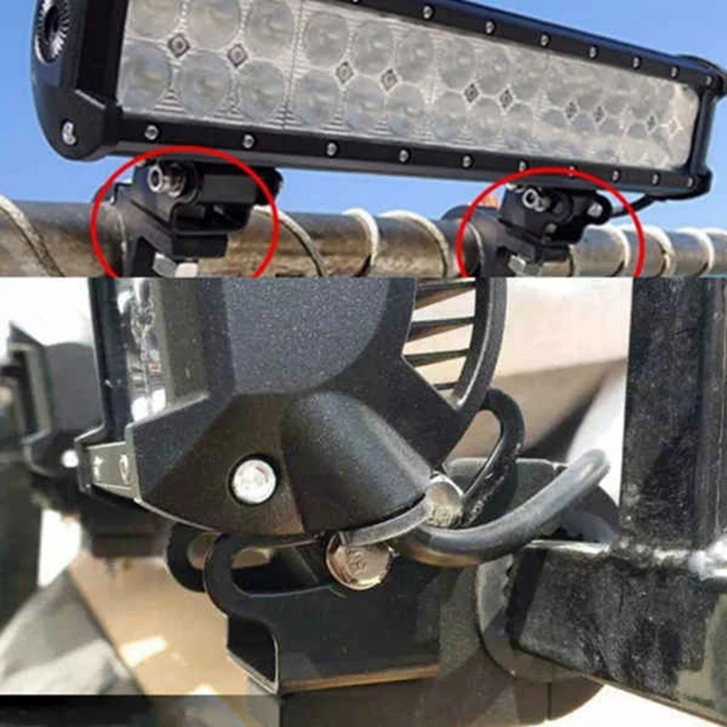 

Universal 2Pcs Mount Bracket Fog Driving Light Spotlight Clamp Bracket 15-30mm for Car Motorcycle Crash Bar Guard