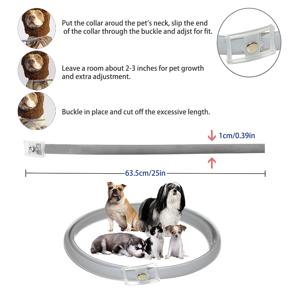 63 см пса противоблошиный ошейник анти блохи от клещей комаров Открытый