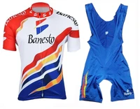 mens cycling jersey 2020 pro team banesto summer cycling clothes quick dry set racing sports bicycle jerseys bicycle uniform