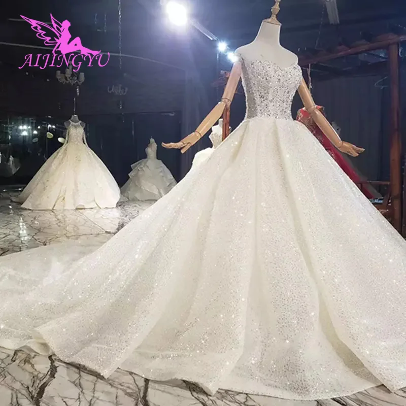 

AIJINGYU винтажные платья невесты с цветочным рисунком, Пришивные Кристальные бусины, американские говне, цветные свадебные платья