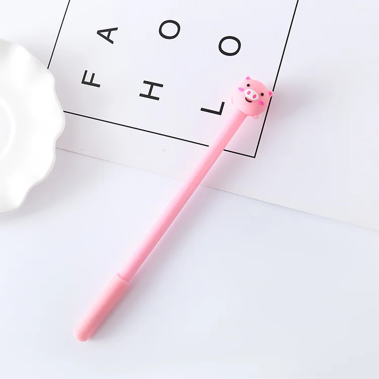 Coloffice Kawaii милые Мультяшные животные гелевая ручка 0 5 мм черные чернила
