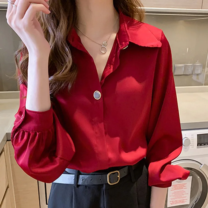 

White Shirt Female 2020 Autumn New Style Fashion Western Style Long-sleeved Base