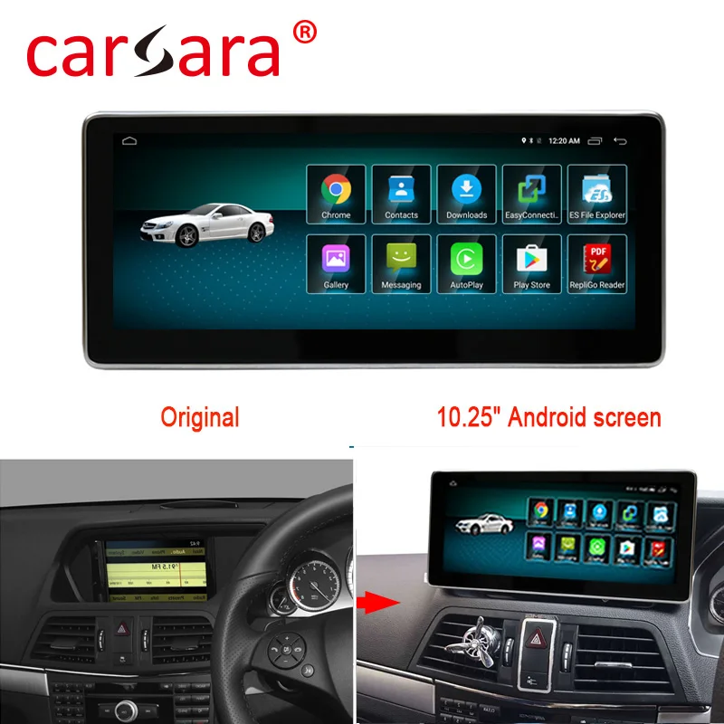 4+ 64G Android 9,0 автомобильный Радио Bluetooth gps навигатор для Mercedes Benz E класс купе правый руль C207 A207 W207 2008