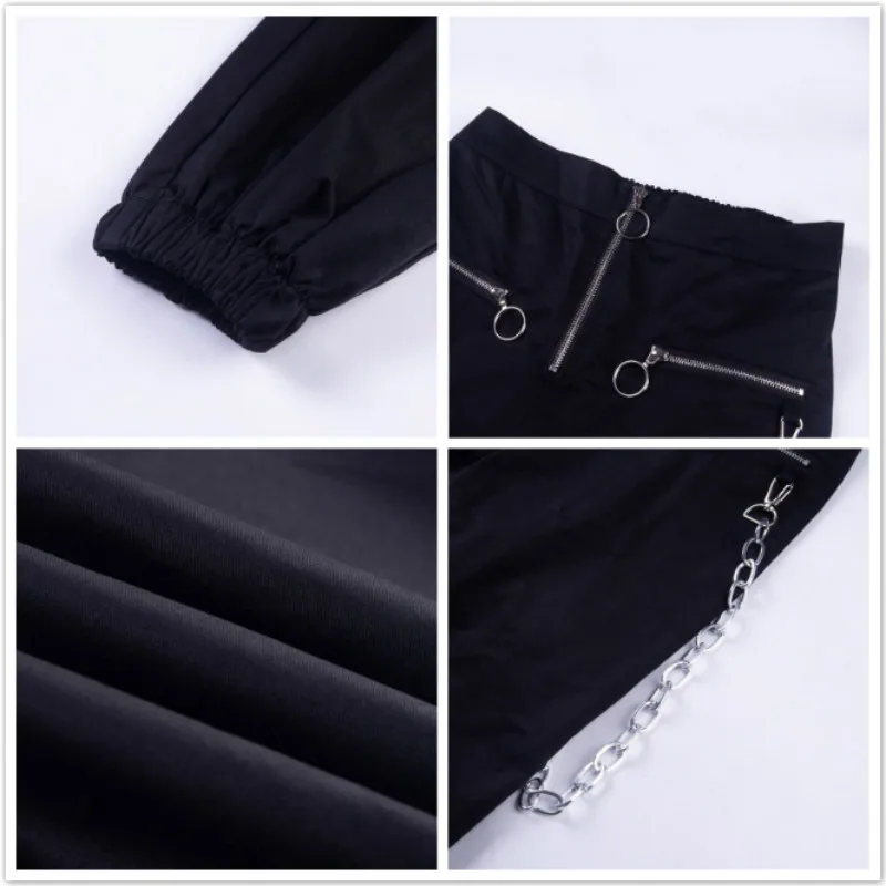 Женские спортивные штаны готические хипстерские весенние повседневные Джоггеры