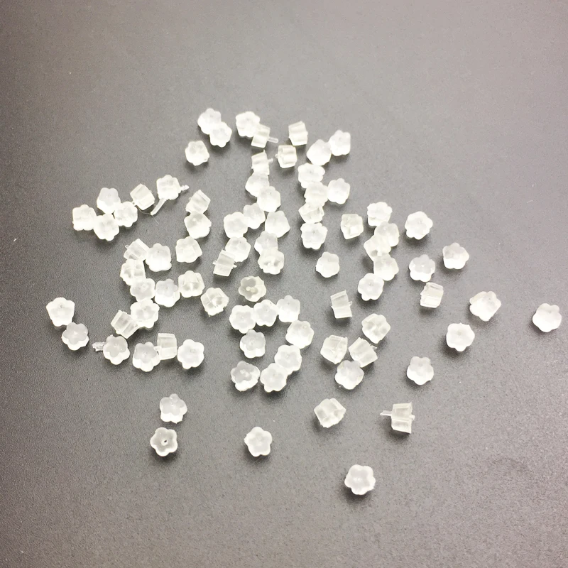 200 шт./лот серьги заглушка для задней крышки крюк пули безопасные прозрачные