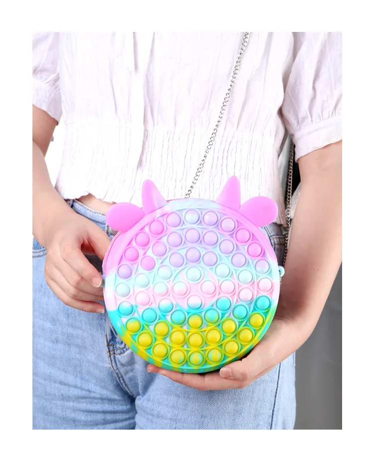 

Emerald Rodent Pioneer Women'S Bag Finger Press Type Women'S Shoulder Bag Bubble Music Messenger Bag