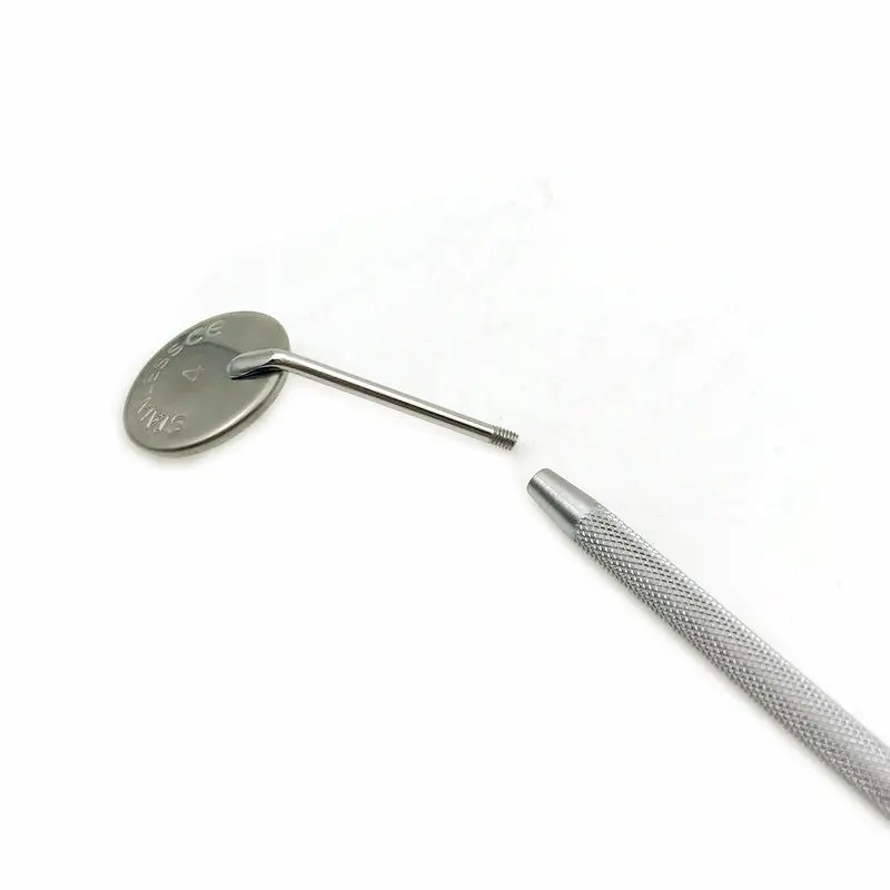 Зеркало стоматологическое из нержавеющей стали с ручкой комплект для гигиены