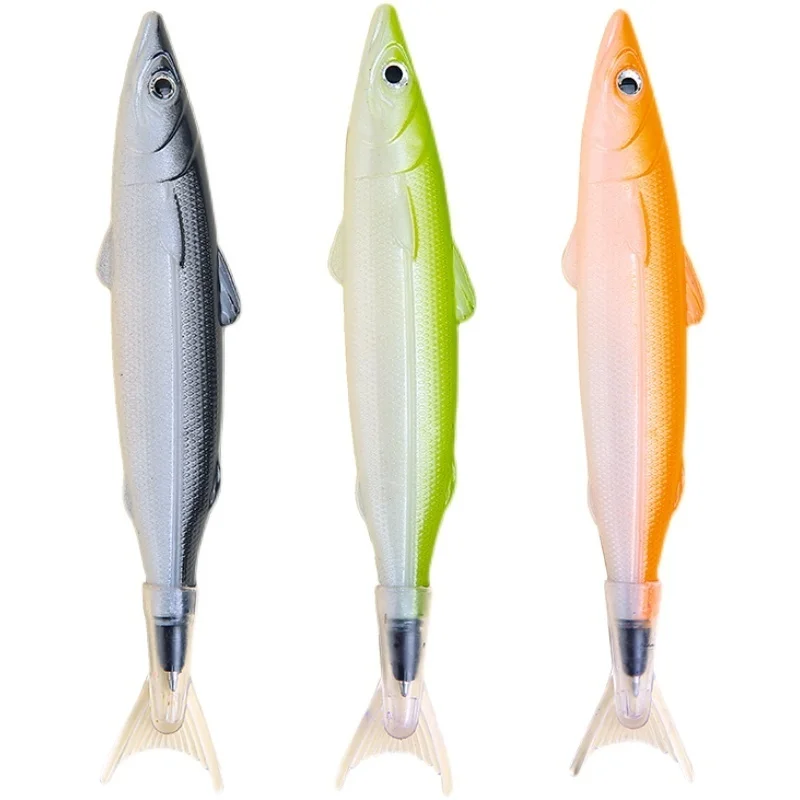Новинка забавная ручка рыбка карандаш case1Pc шариковая с морской рыбой 0 5 мм милые