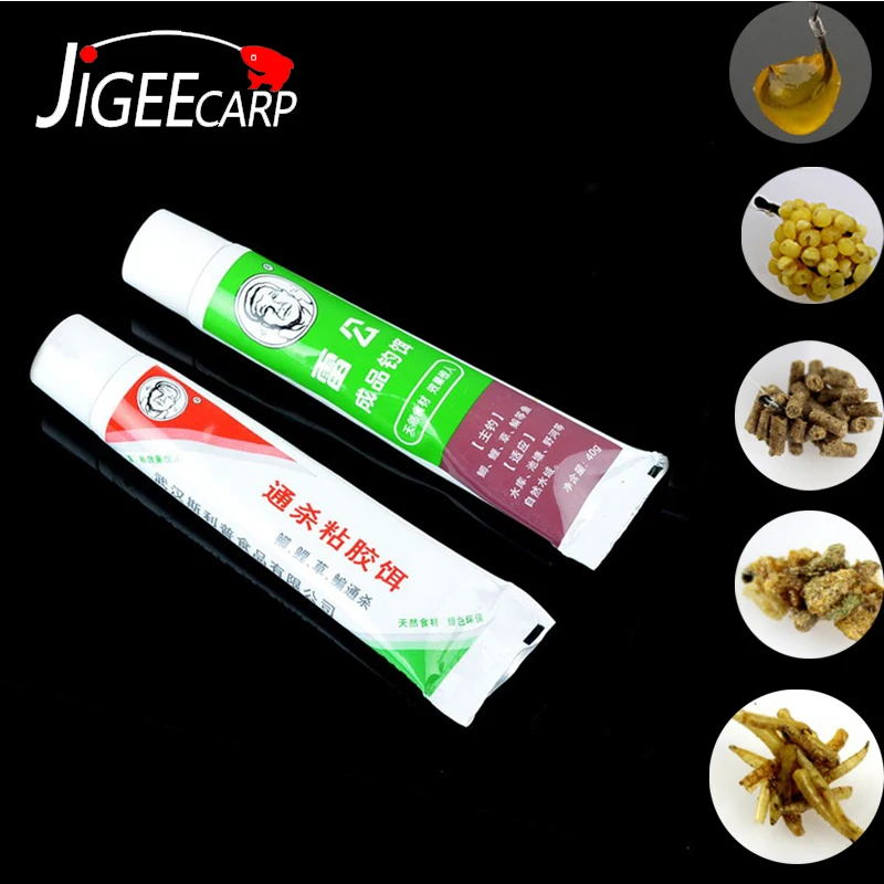 

JIGEECARP 1 тюбик, прочный липкий клей, приманка для ловли карпа, приманка для риса, приманка в виде личинок вискоза, клейкие палочки, клей