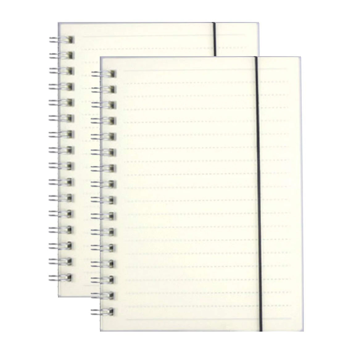 XRHYY 80 листов Дневник для письма прозрачный твердый переплет B5 спираль крафт