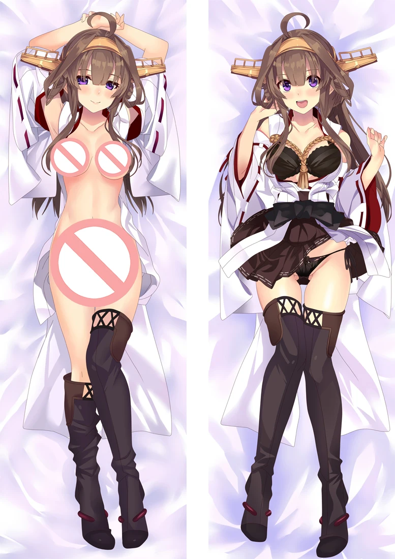 S24 Аниме Kantai Коллекция Dakimakura Чехол Kancolle Kirishima персонажи Shimakaze Bolster чехол Ikazuchi& Inazuma Hugs чехол для подушки - Цвет: S24