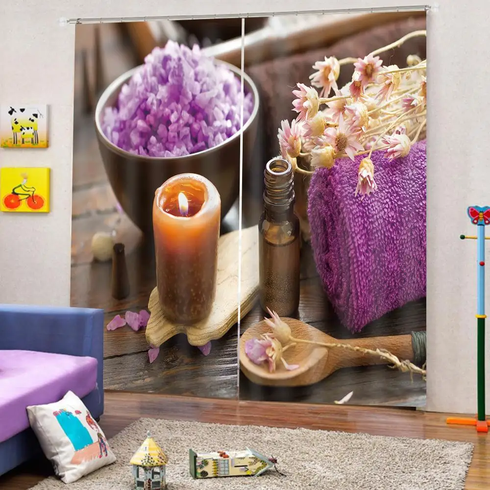 Шторы Cortinas по индивидуальному размеру роскошные затемняющие 3D оконные шторы для