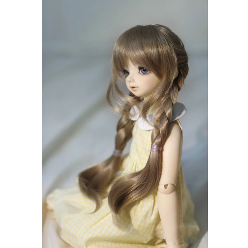 Bybrana 1/3 1/4 1/6 BJD SD парики длинные прямые двойные твист плетеные волосы из