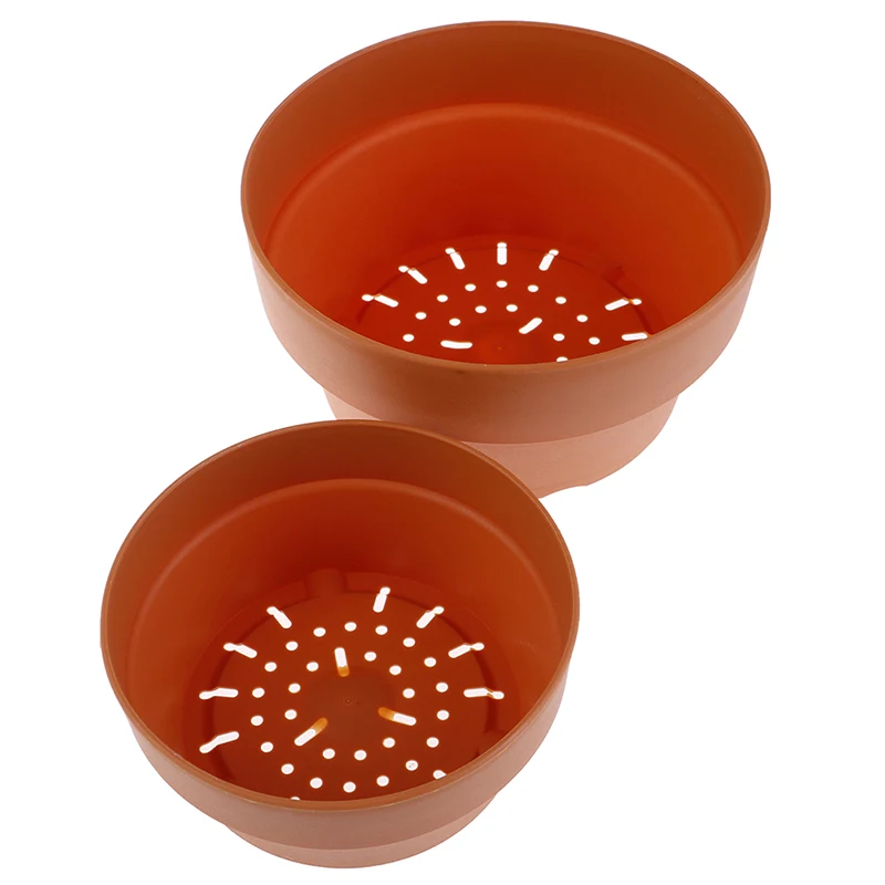 Пластиковые горшки для цветочных растений 2 размера плантатор детского сада