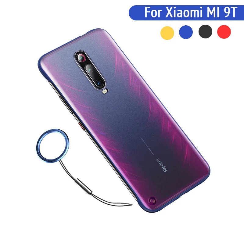 Чехол без Borderless для телефона xiaomi mi 9 T PRO mi9t безрамный матовый чехол с кольцом Redmi K20