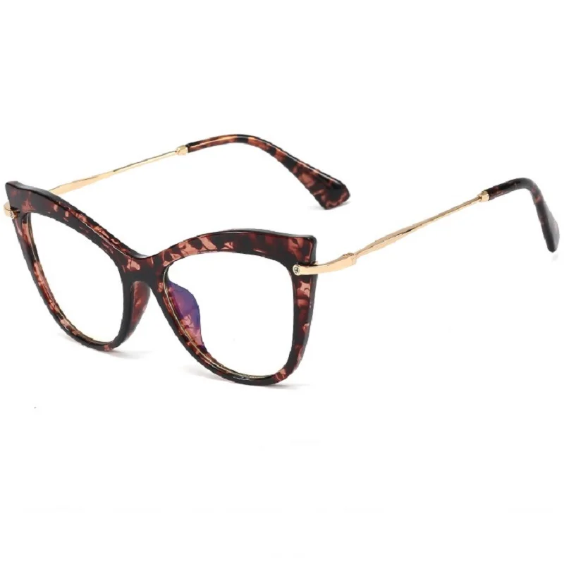 

Blue Light Blocking Cat Eye Glasses Brand Designer TR90 Glasses Frame For Women Vintage Eyeglasses Female Clear Lens Spectacles