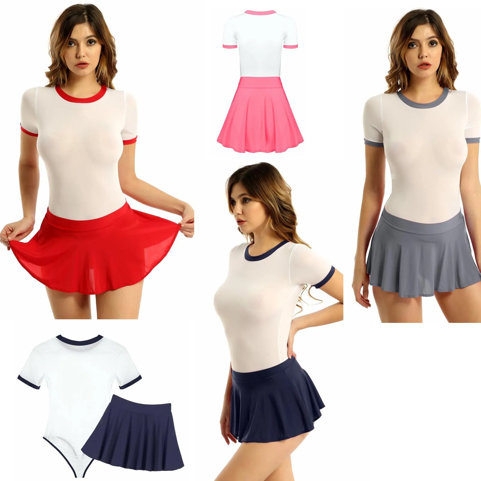 Женское школьное сексуальное нижнее белье для девочек Студенческая форма