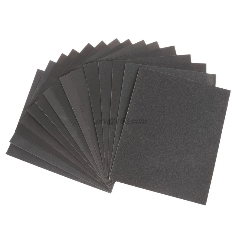 

5 шт. водостойкая бумага для песка Полировочная бумага 120-2000 Сетка Янтарная вода Bodhi