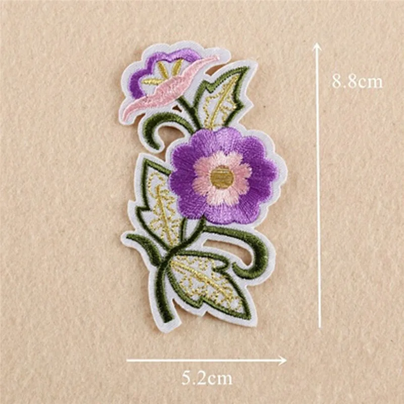 Аппликация для джинсов 11 шт. патч с вышивкой в виде цветка розы пришивания