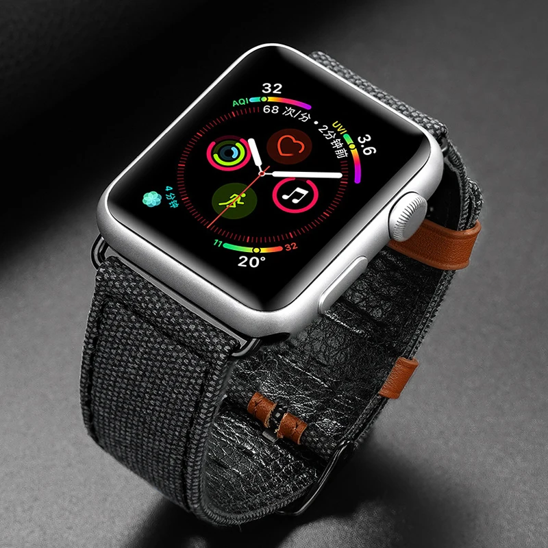 Ремешок из натуральной кожи для apple watch band 44 мм 40 42 38 iwatch 6/5/4/SE/3/2/1|Ремешки часов| |