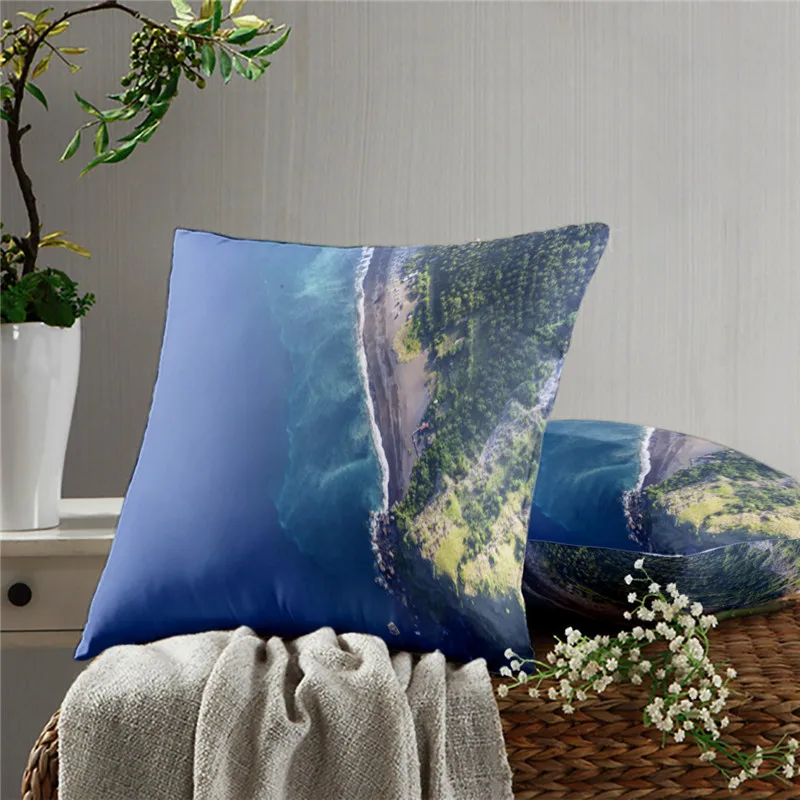 

Ocean Scenery Pillow Case Decoration Sofa Cushion Pillow Case Bed Pillow Case Home Decoration Car Pillow Case