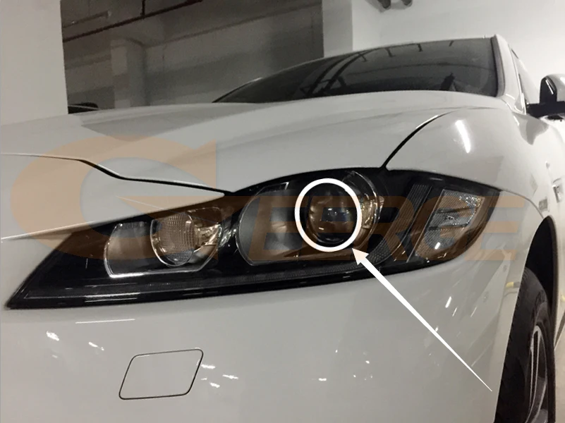 Для JAGUAR F PACE X761 2015 2016 2017 2018 ксеноновая фара отличная ультра яркая CCFL ангельские