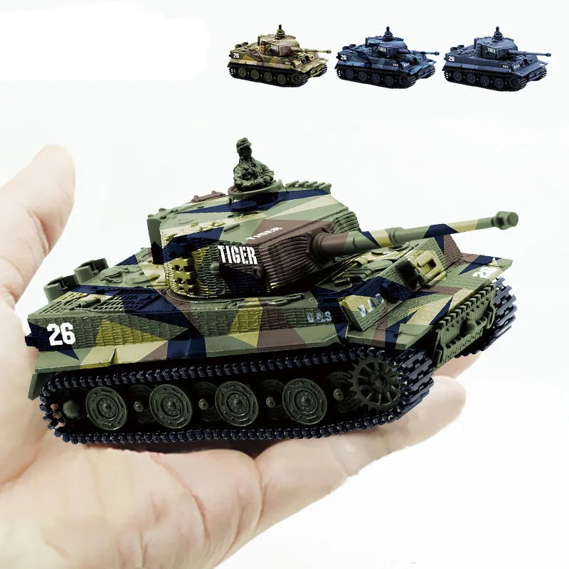 Радиоуправляемый мини-танк 1:72 немецкий тигровый боевой высокий пульт