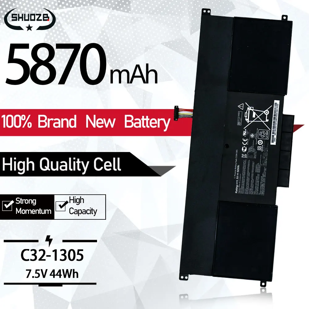 C32N1305 Аккумулятор для ноутбука ASUS Zenbook UX301 UX301L UX301LA C4003HUX301LA4500 1A 1B C4006H 11 1 V