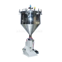 a02p paste cream filler with compressing hopper high viscous liquid material filling machine 5 50ml syrup bottling equipment