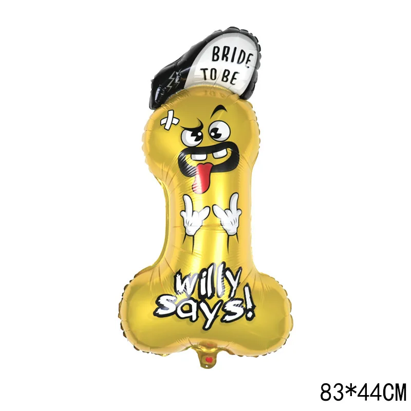 Big Willy Foil Balloon Inflatable Penis Boobs Ballons Bachelorette Party Bride To Be Globos Hen Night Adult Supplies | Дом и сад