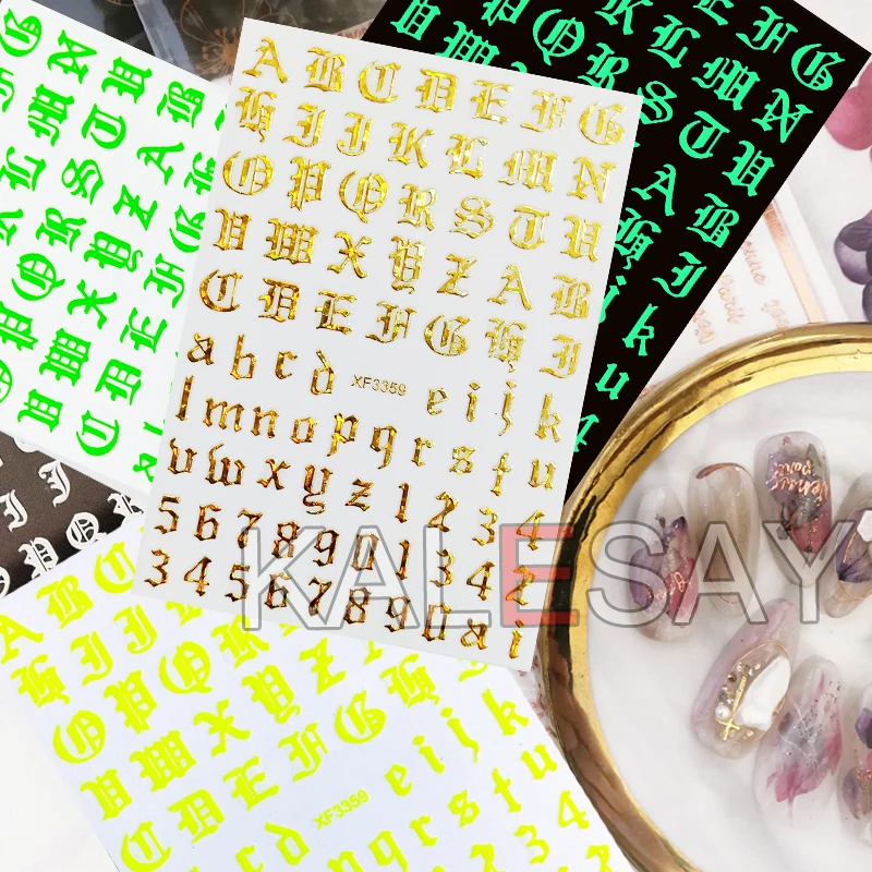 Для художественного оформления ногтей Стикеры s на ногтях надпись аксессуары