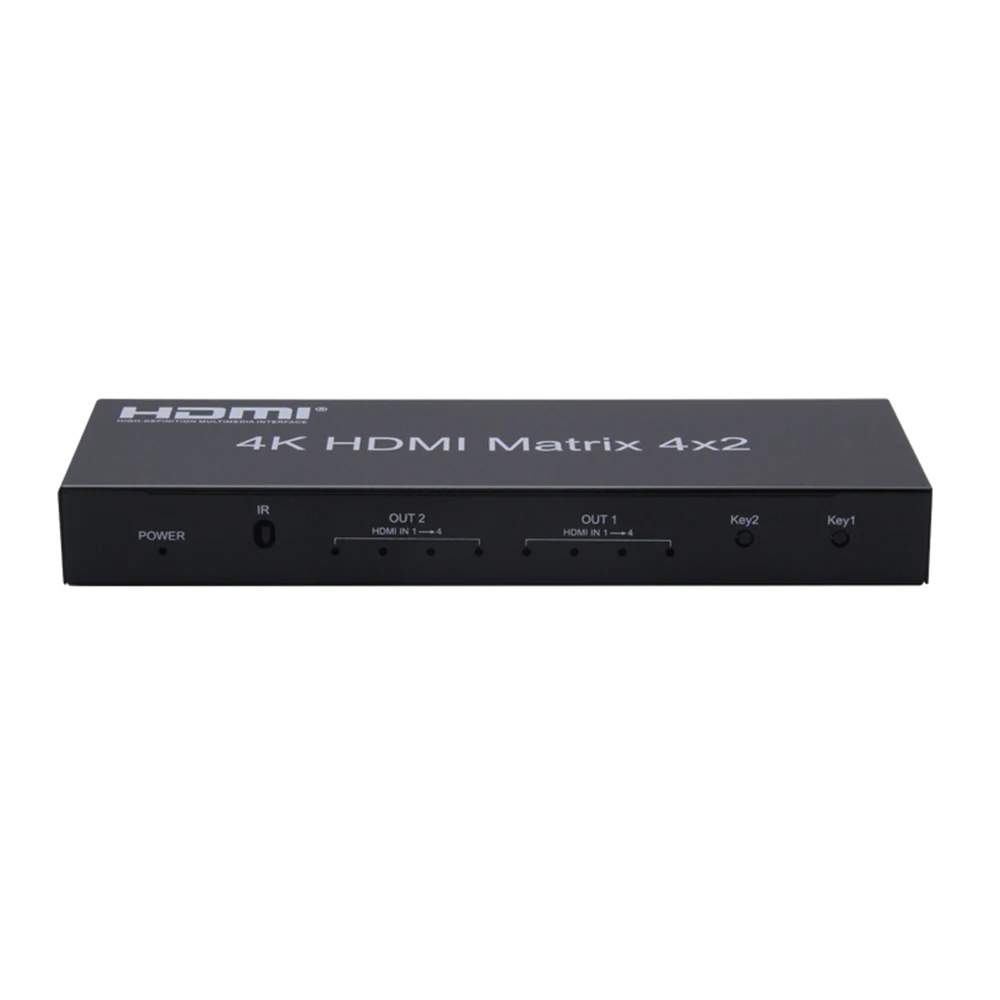 HDMI совместимая Матрица 1 4 4x2 4K 30 Гц HD EDID переключатель сплиттер матрица поддержка