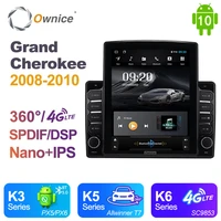 ownice android 10 0 car radio for jeep grand cherokee 2008 2010 gps 2 din auto audio system stereo player 4g lte tesla style