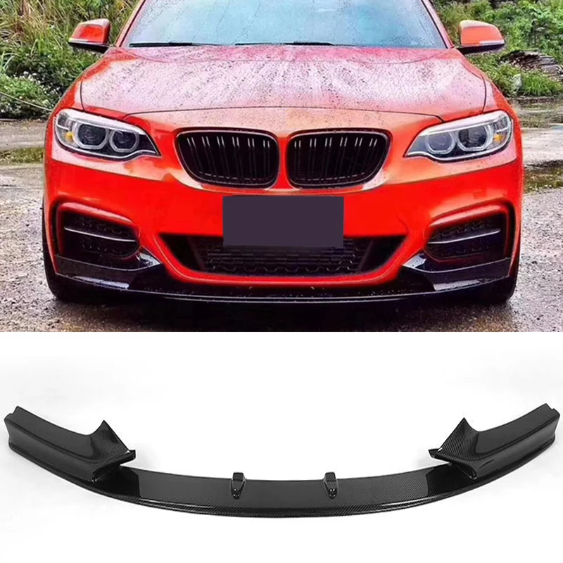 Автомобильный передний бампер из углеродного волокна спойлер подбородок для BMW 2