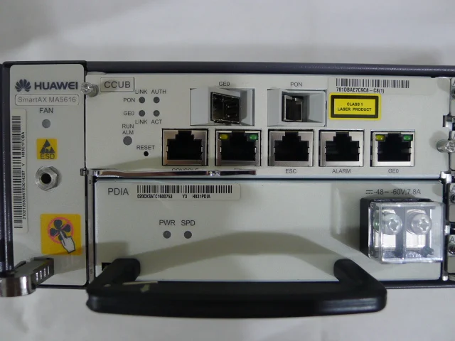 Мультиплексор IP DSLAM SmartAx MA5616 шасси CCUB с DC PDIApower 4 платами полный комплект|Сетевые