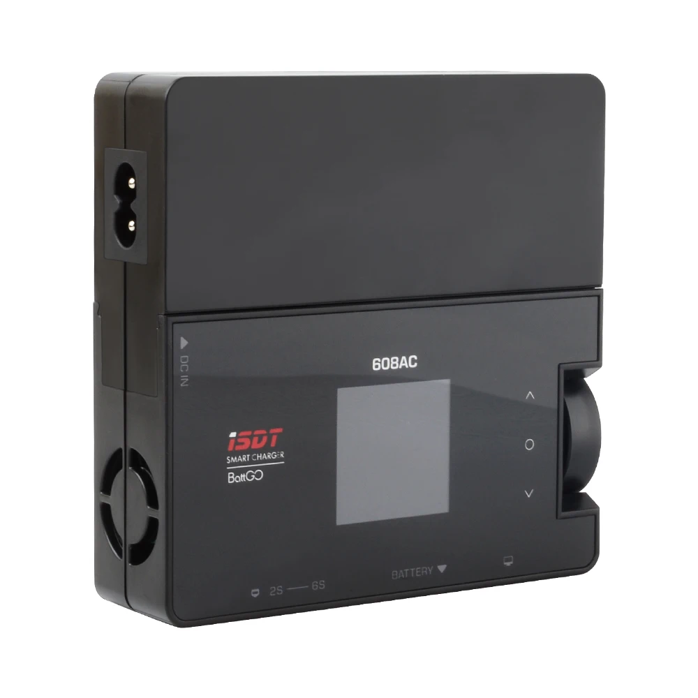 Cargador de bater&iacute;a inteligente ISDT 608AC AC 60W DC 200W 8A BattGo, descargador con fuente de alimentaci&oacute;n desmontable-5
