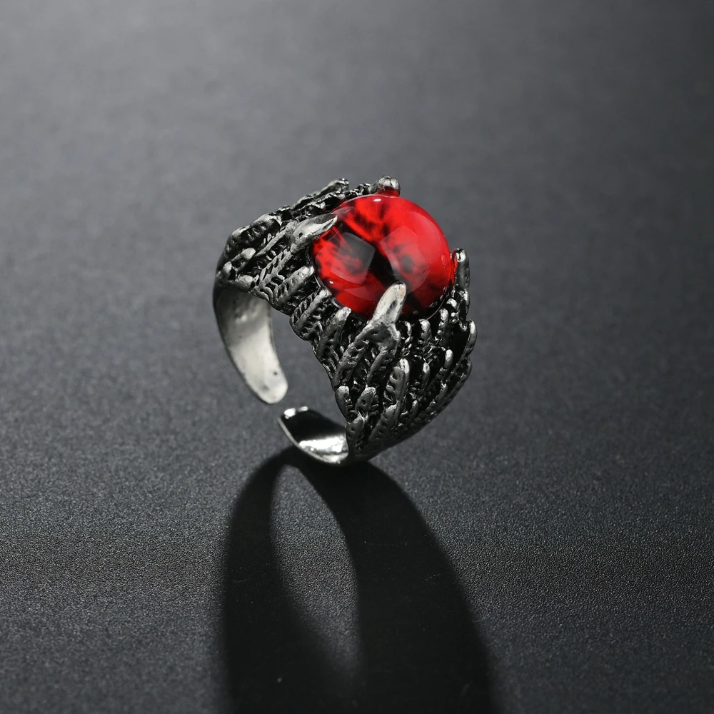 Гладкое мужское кольцо в стиле панк с черной змеей и Коброй винтажное ювелирное