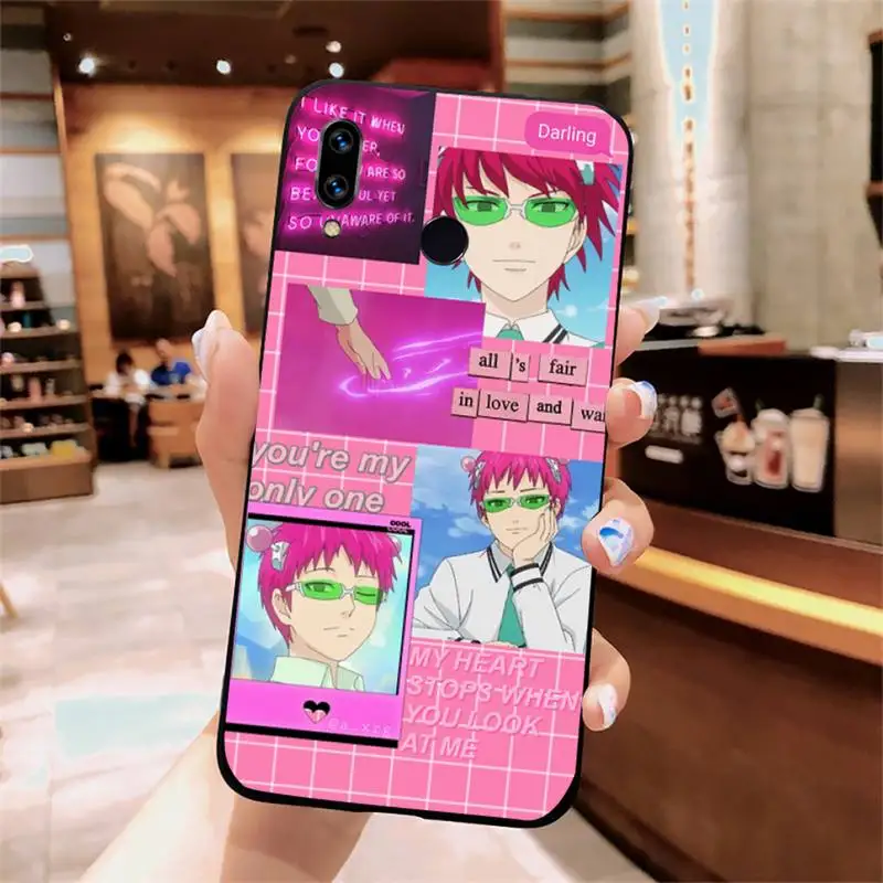 

The Disastrous Life of Saiki K Saiki Kusuo Phone Case For Xiaomi Redmi note 7 8 9 t k30 max3 9 s 10 pro lite