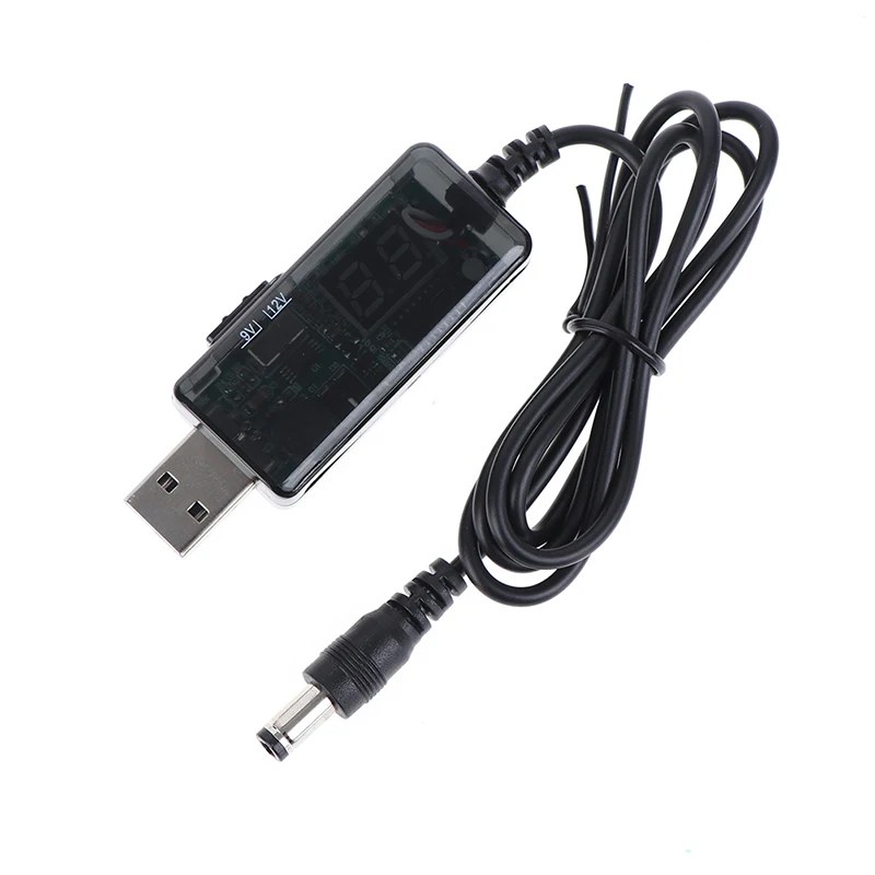 

USB Boost Converter DC 5V To 9V 12V USB Step-up Converter Cable + 3.5x1.35mm Connecter For Power Supply/Charger/Power Converter