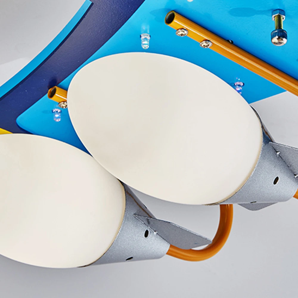 Музыкальная потолочная лампа Мультяшные авиационные светильники с