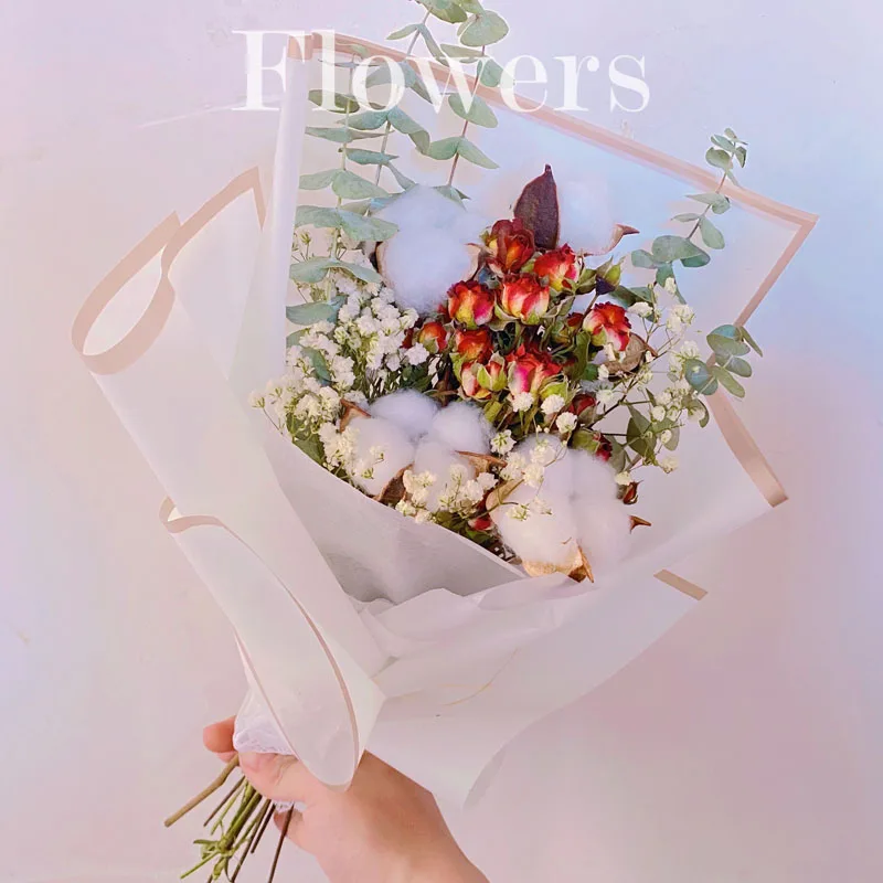 

1 Bunch Naturally Dried Flowers Gypsophila Eucalyptus DIY Bouquet Birthday Gift Living Room Wedding Party Decoration Home Decor