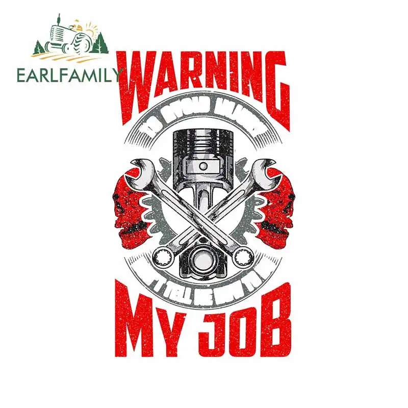 

EARLFAMILY 13 см x 8,1 см для забавного механика, автомобильная наклейка, автомобильные аксессуары, наклейки, водонепроницаемые, устойчивые к царап...