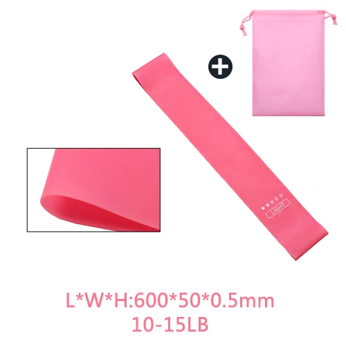 Light with bag Для тренировок, фитнеса, упражнений, гимнастики, силовых резинок, Пилатес, спортивные резинки для фитнеса, Кроссфит, оборудование для тренировки LLQ01 - Цвет: Light with bag
