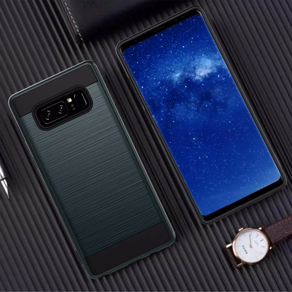 Slim Shockproof Armor Phone Case For Samsung Galaxy S8 Plus S7 S6 Edge S5 Hybrid Hard PC brushed Protective Shell Back Cover |