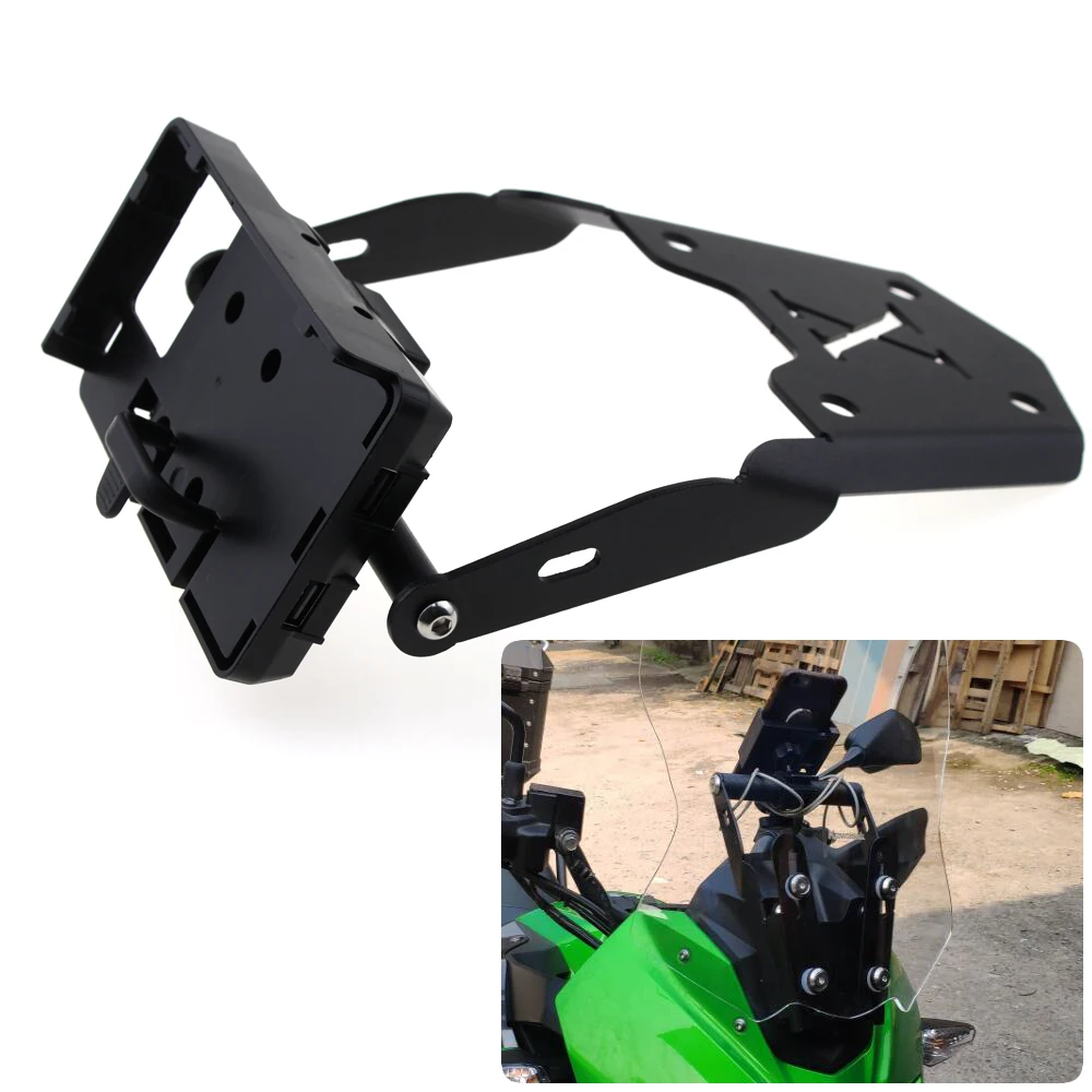 

Кронштейн для мобильной навигации GPS мотоцикла с регулируемым ветровым стеклом для KAWASAKI VERSYS X300 X-300 X 300, монтажный комплект