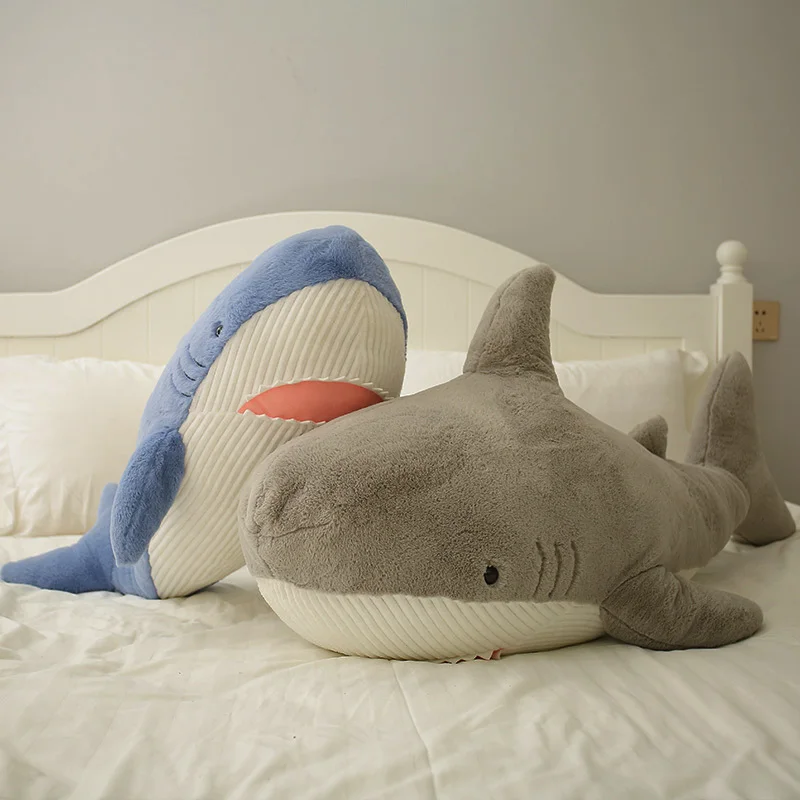 

Giant Shark Plush Toy Soft Stuffed Speelgoed Animal Reading Pillow for Birthday Gifts Cushion Doll Gift For Children