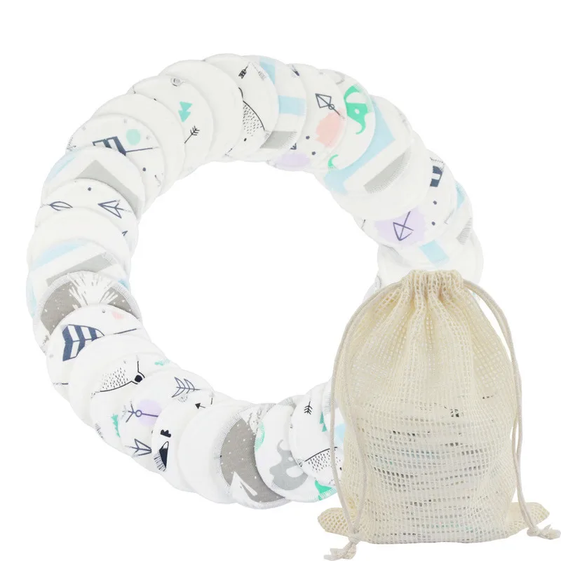 6 шт./лот многоразовые хлопковые прокладки для снятия макияжа средство салфетка