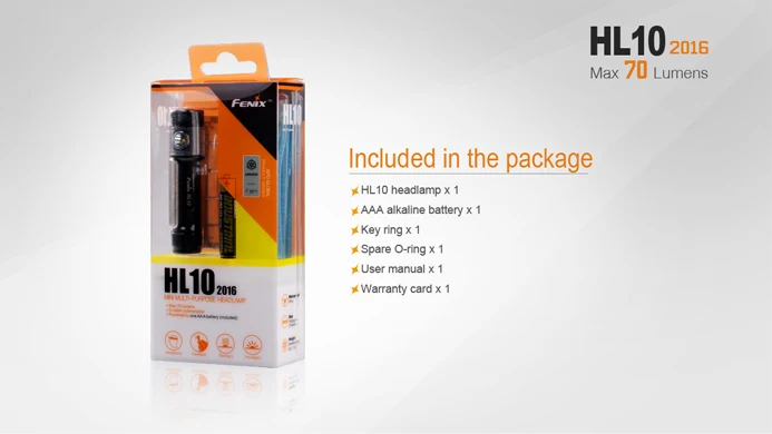 Fenix HL10 2016 светодиодная фара 70LM AAA | Освещение