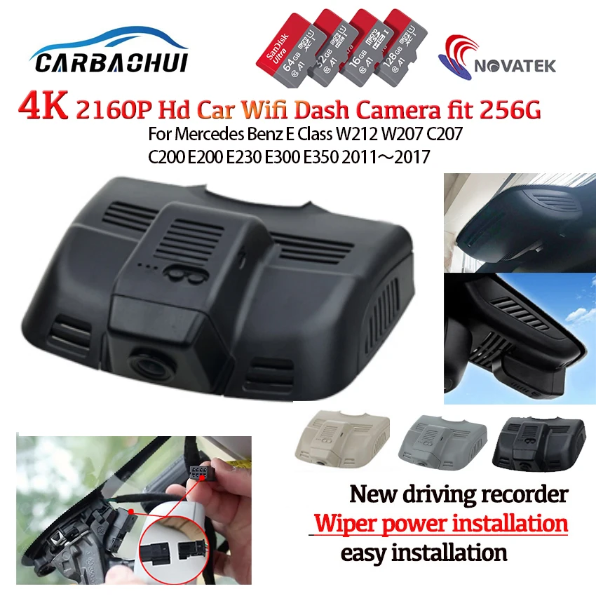 4K 2160P Plug and play Car Video Recorder Dash Cam Camera Fo